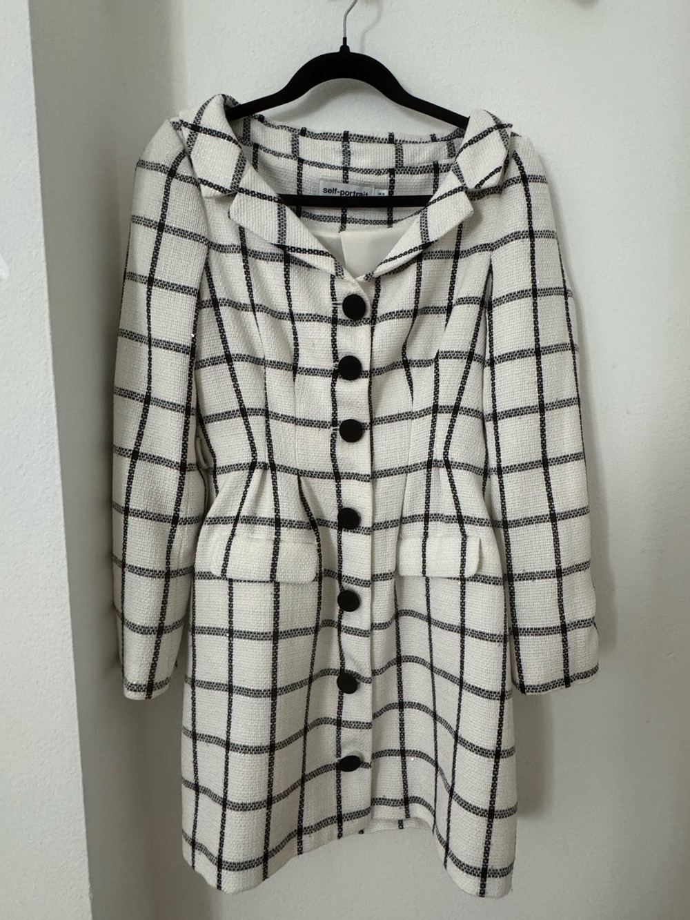 Self-Portrait Plaid Dress